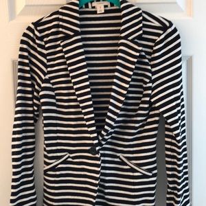 Striped cotton blazer